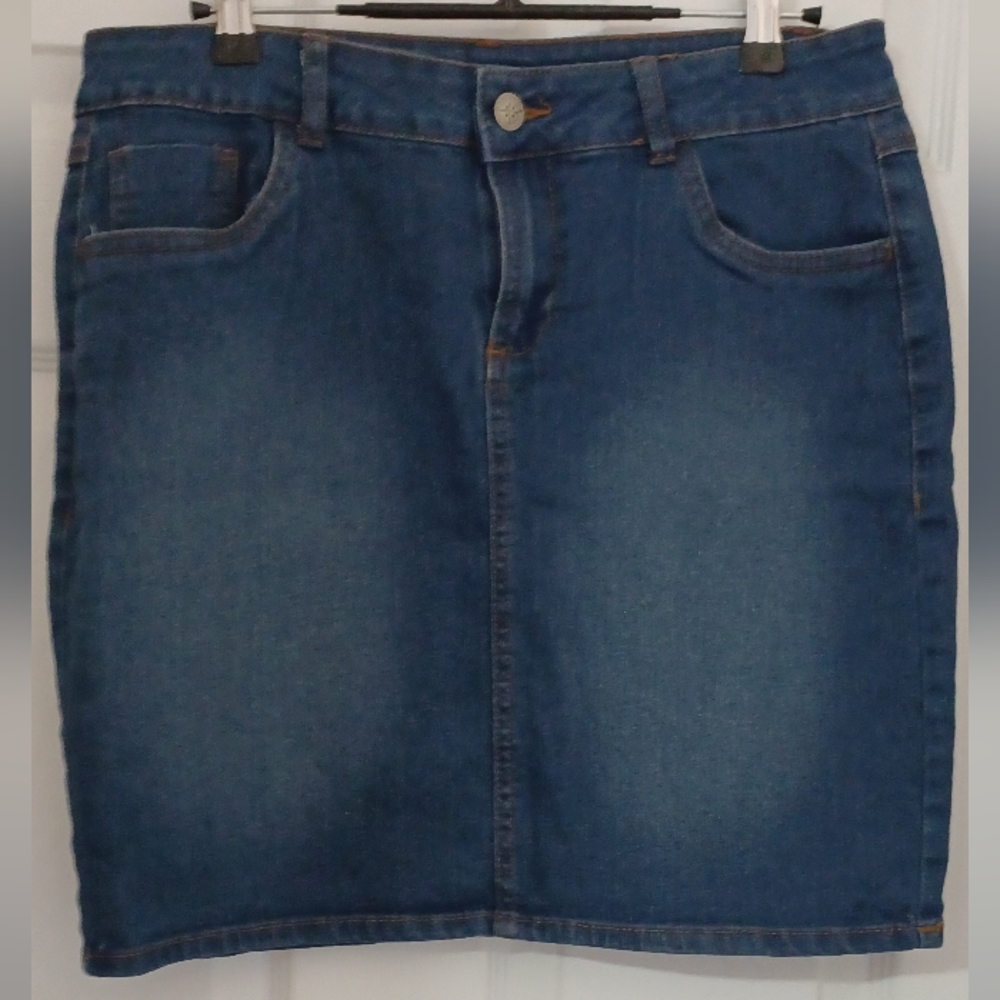 Classic Blue Denim Mini Skirt